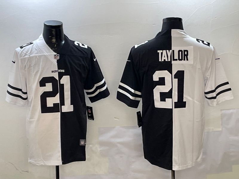 Men Washington Commanders #21 Taylor White Black Fashion 2025 Nike Limited NFL Jersey style 1->houston astros->MLB Jersey